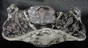 Elegant CAMBRIDGE ROSEPOINT 2 Handle BASKET   6"    Very NICE!!! - Picture 1 of 1