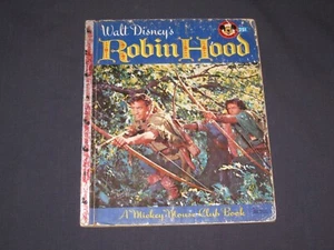Little Golden Book  Robin Hood  Walt Disney's  Series B  Mickey Mouse Club Book - Afbeelding 1 van 10