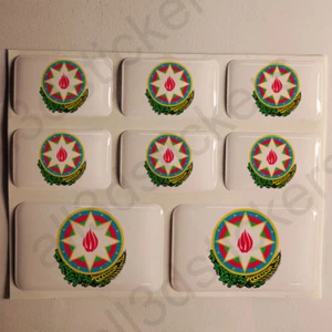 Adesivi Azerbaigian Adesivo Emblema Stemma Azerbaigian Resinati 3D Resinato Moto - Imagen 1 de 1