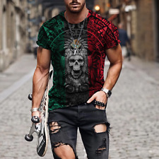 Tee Mexican Aztec Warrior 3d All Over Printed Shirts 6469