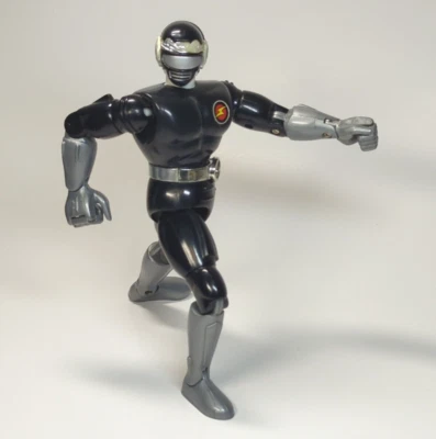 Trendmasters Masterbotix Black Action Figure 8" Power Rangers KO Knockoff Loose - Image 1 of 4