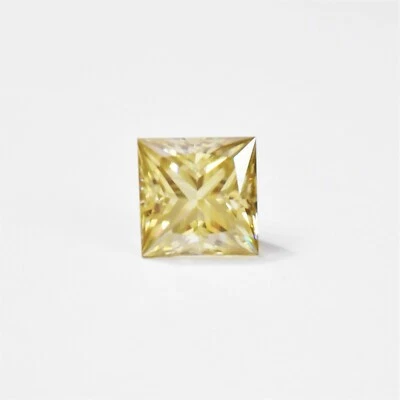 5.00-6.00 Ct Loose Champagne Lab Created Diamond Princess Cut Great Shine VVS1 ! - Image 1 of 4
