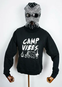 Poler Stuff Hooded Sweatshirt Sweat Hoodie Pullover Smokey Black in S - Picture 1 of 1