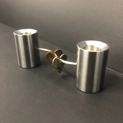 Portavelas Doble Corazón Diseño VEA Diseño MENU Ponderado Danés Escandinavo Moderno Foto 1 de 4