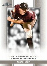 RONAN KOPP 2019 "1ST EVER PRINTED" LEAF PERFECT GAME NIKE ROOKIE CARD #286! 