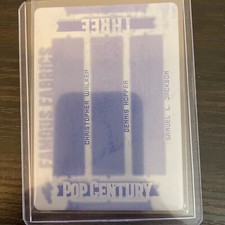 2021 Leaf Pop Century FAMOUS FABRICS Walken/Hopper/Jackson Printing Plate Black