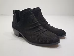 Botas al tobillo para mujer Vince Camuto Palmina de gamuza perforada negras talla 6,5 - Imagen 1 de 8
