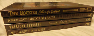 4 New Vtg. Hard Cover National Geographic Society America Locations Book Lot
