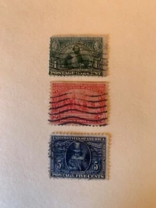 US Stamps SC# 328-330 Jamestown Exposition used 1907 - Picture 1 of 2