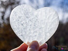 Selenite Charging Plate - White Heart - Crystal Charging Tray, Decor Gift, E1913