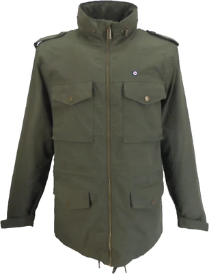 Lambretta Mens Retro M-65 Military Jacket - Image 1 of 4