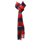 Winter Warm 100% Cashmere Plaid Scarf High Quality Scotland Made Wool Scarves