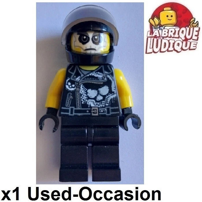 Lego Minifigure Ninjago Chopper Maroon Biker (Without Epaulet) Njo0399 - Image 1 of 1