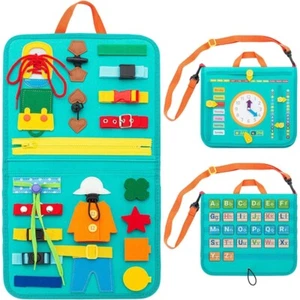 Educational Sensory Toy Busy Board Toy Travel for Learning DIY Skill - Picture 1 of 8