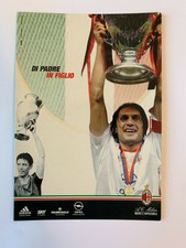 Cartolina Paolo e Cesare MALDINI MILAN Champions League 'Di padre in figlio'