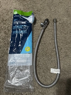 SharkBite Push-to-Connect Angle Stop Faucet Connector 1/2" x 1/2" FIP x 30" - Image 1 of 4