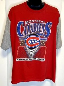 1994 Montreal Canadiens NHL Graphic Tee Red Gray men's size XL - Bild 1 von 6