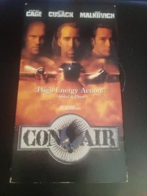 Con Air (1997) VHS Nicolas Cage, John Cusack, John Malkovich, - Image 1 of 2