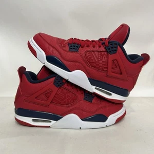 Nike Air Jordan 4 Retro “FIBA/Red White Blue” 2019 CI1184-617 Men’s 9 Worn - Picture 1 of 8