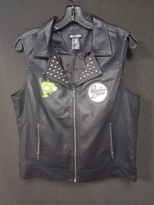 Giacca Hot Topic in ecopelle con zip e toppe taglia XL - Foto 1 di 4