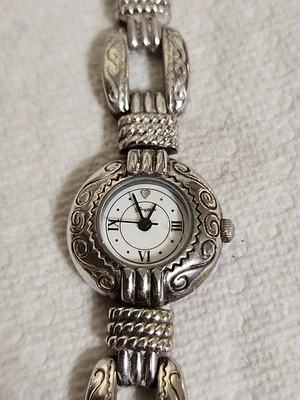 Brighton Berlin Ladies Wrist Watch Etched Scroll Toggle Clasp *Works Great* - Image 1 of 4