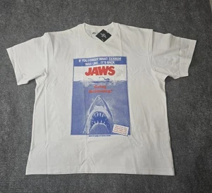 Uniqlo UT Universal Jaws Shark Horror T Shirt Size 2XL 80s Retro - Picture 1 of 5