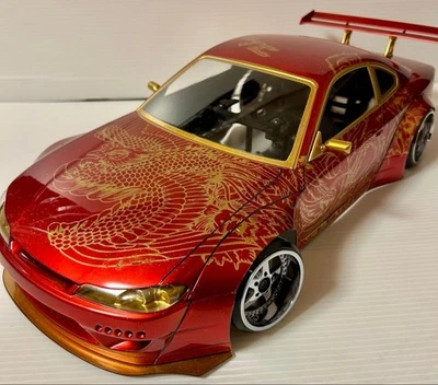 ADDICTION Nissan Silvia S15 RC Car Body Rocket Bunny Drift RC Body Only - Image 1 of 4