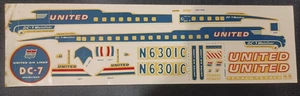 Revell | No. H220-198 | 1:122 DC-7 Mainliner United Flight 707 Decals - Picture 1 of 1