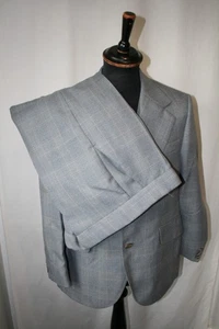Vintage Montague Burton Window Check Wolle 3 Teiler Anzug Weste 40 W 36 L29 Revival - Bild 1 von 22
