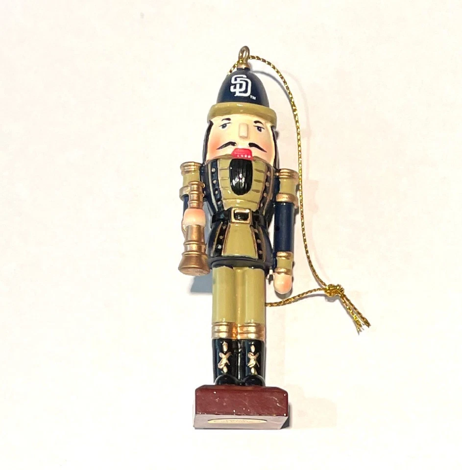 MLB San Diego Padres Nutcracker with Telescope Christmas Tree Ornament 4" No Box - Image 1 of 1