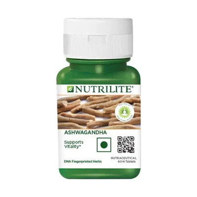 Amway Nutrilite Ashwagandha 60 Tabs For Vigour , Vitality , Nervous System - Image 1 of 4