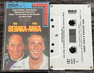 Neil Sedaka / Paul Anka - The Best Of... [Audio Cassette Tape 1987 RCA] Canada - Picture 1 of 3
