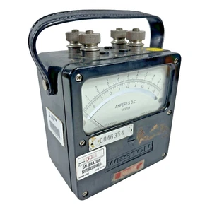 Vintage Weston Electrical Model 931 Amperes DC Meter - Tested Working RARE - Picture 1 of 9