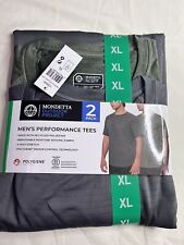 Mondetta 2 Pack T Shirt Men’s Performance Active Tees Grey/Green XL FREE POSTAGE