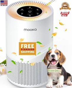 Mooka AP-S0610L H13 True HEPA Air Purifiers for Large Room 1200ft for Dust Smoke - Picture 1 of 10