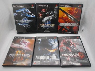 PS2 ARMORED CORE 2, 2 Another Age, 3, 3 Silent Line, NEXUS, NINE BREAKER 6Games - Image 1 of 4