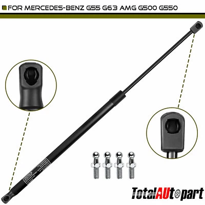 1x Soportes de elevación Amortiguador Puntales para Mercedes-Benz G55 G63 AMG G500 G550 Capó delantero Foto 1 de 4