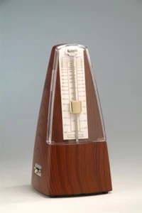 Metronom Pyramidenform Mechanisch mit Glocke -Teak- - Bild 1 von 1