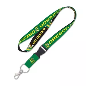 OREGON DUCKS DONALD DUCK DISNEY LANYARD DETACHABLE BUCKLE NEW WINCRAFT 🦆 - Picture 1 of 1
