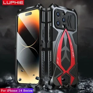 Nueva funda blindada de metal resistente a prueba de golpes para iPhone 13 14 15 Pro Max cubierta - Imagen 1 de 26