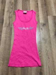 Fisher Girl Dress, Girl's Size Small, Pink, Logo Print, Sleeveless - Picture 1 of 8