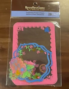Recuerdos Álbum de Recortes Transparencia Marcos y Formas Mariposas Corazones Flores - Imagen 1 de 2