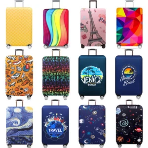 18 -32 inch Printed Suitcase Cover Protector Elastic Anti-Scratch Luggage Cover - Picture 1 of 30