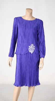 Vestido After Dark Vintage Años 80 Púrpura Cóctel Fiesta Baile de graduación Talla 8 Foto 1 de 3