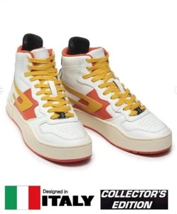 Italy Diesel S-Ukiyo High-Top Mens Leather White Lifestyle Sneakers Shoes Instag - Picture 1 of 20