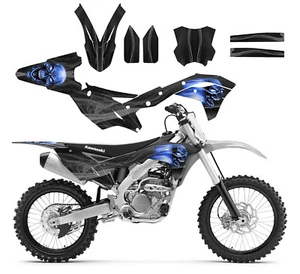 2017 2018 2019 Kawasaki KX250f KXF 250 custom graphics kit 24mil #6666 Green - Picture 1 of 8