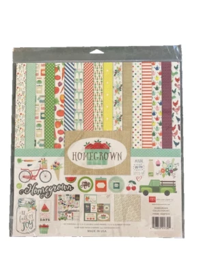 Echo Park  "HOMEGROWN"  Scrapbooking Kit -Double Sided Paper & Element Stickers - Image 1 of 2