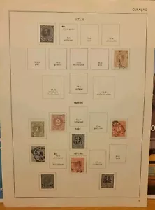 Curacao Stamps from Quality Old On Page Antique Album 1800'-1900's - Picture 1 of 19