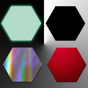 Hexagon Sticker - Specialty Six Sided Hexagon Shape Decal - Wrap Background - Picture 1 of 8
