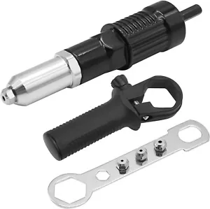 Pop Rivet Gun Tool Rivet Drill Attachment Power Drill Tool Kit Cordless Rivet Gu - Picture 1 of 8